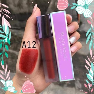 Son black rouge A12 đỏ nâu blackrouge nắp tím son kem lì màu đỏ gạch nâu