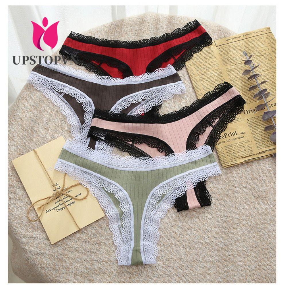 Set 2 Quần Lót Ren Không Đường May Quyến Rũ Cho Nữ