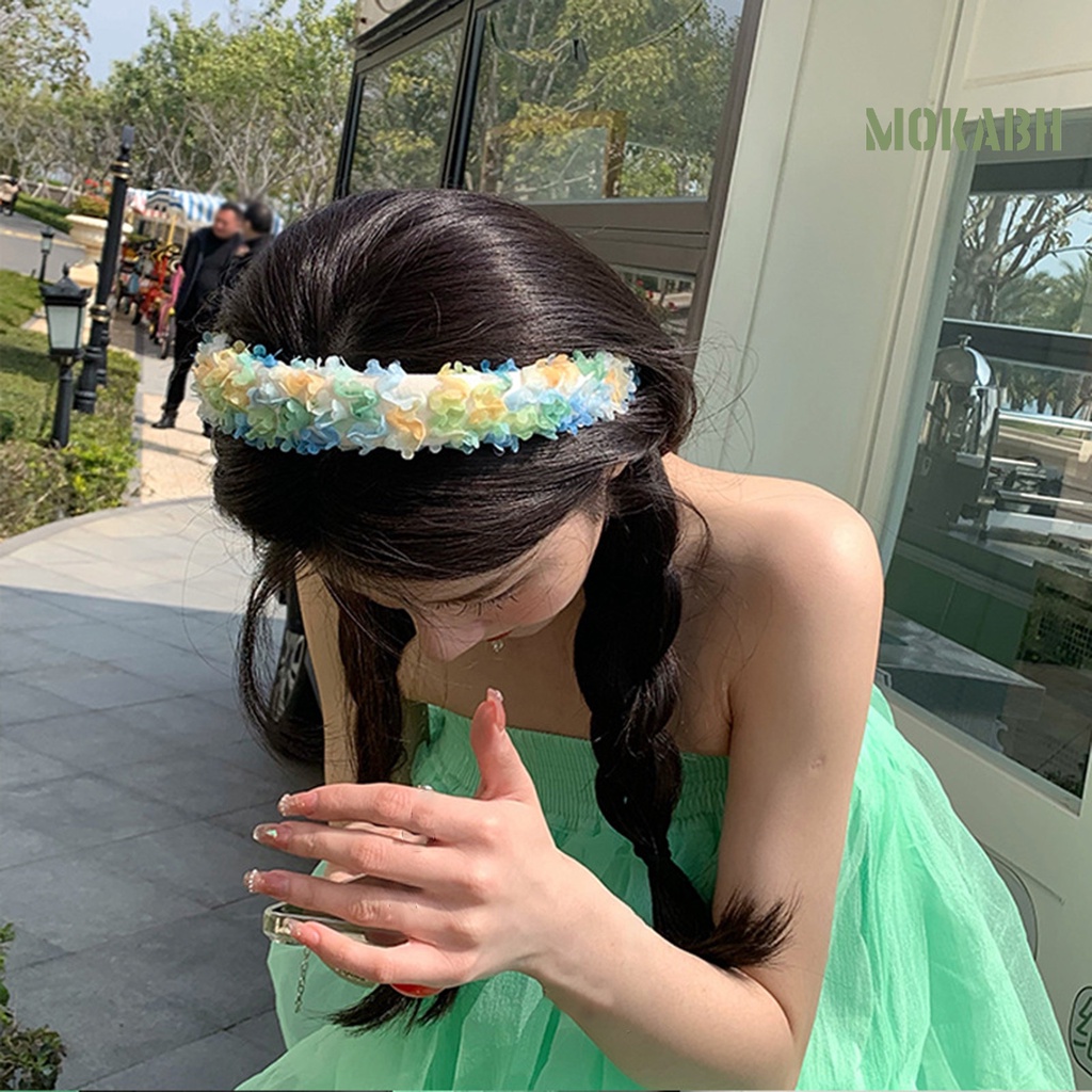 Băng Đô Hoa Nhiều Màu Sắc Ngọt Ngào Cho Nữ