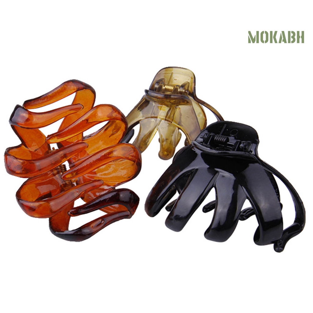 Bộ 4 Kẹp Tóc Màu Trơn Chống Rơi Phong Cách Hàn Quốc Cho Nữ