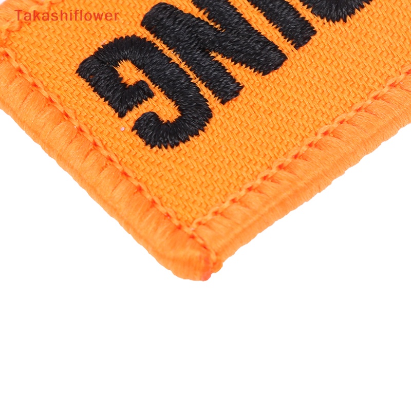 (Takashiflower) Móc Khóa Thêu Chữ Remove Before Flight Màu Đỏ Dùng Làm Quà Tặng