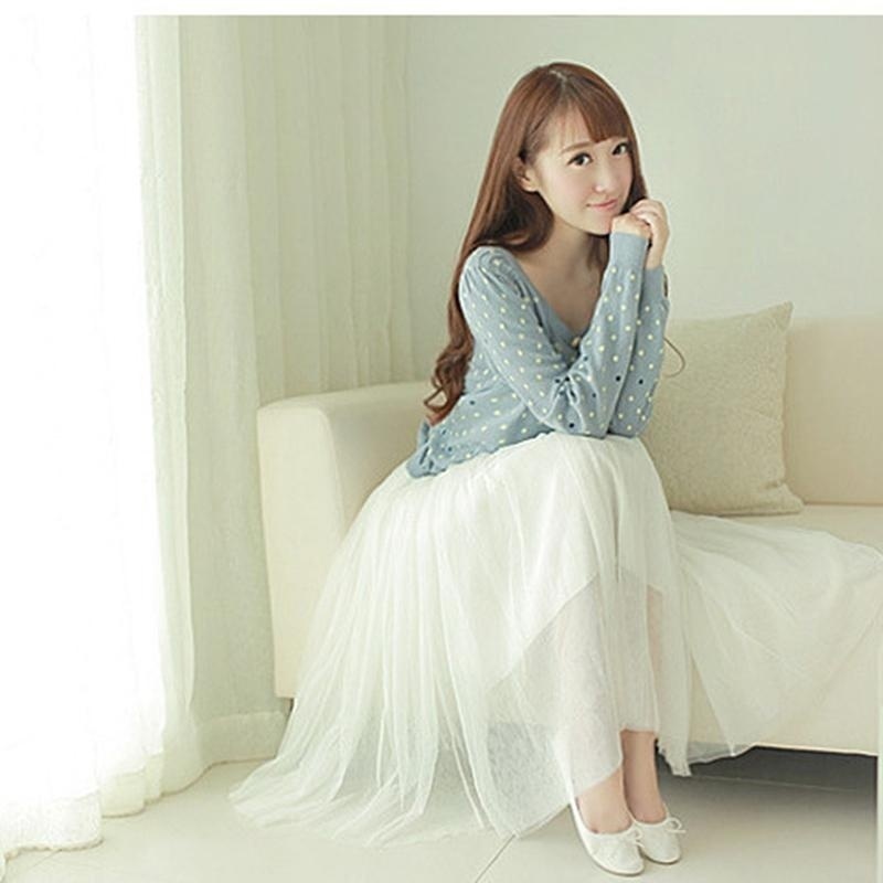 Chân Váy Xòe Lưng Cao Co Dãn Thời Trang Cho Nữ