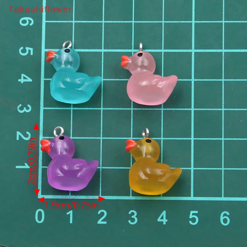 1 Mô Hình Chú Vịt Mini Bằng Nhựa Phát Quang Trang Trí Tiểu Cảnh