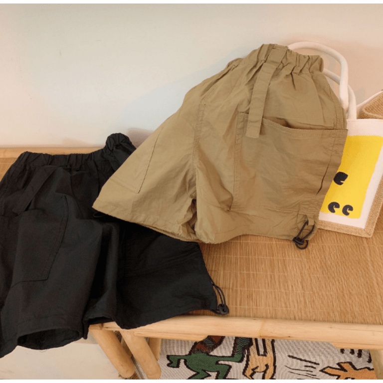 Quần short dù rút dây cá tính cho bé