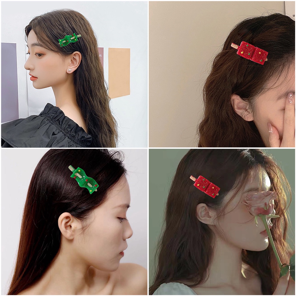 1 Kẹp Tóc Giả Hình Rau Củ Quả Cá Tính Thời Trang Cho Nữ