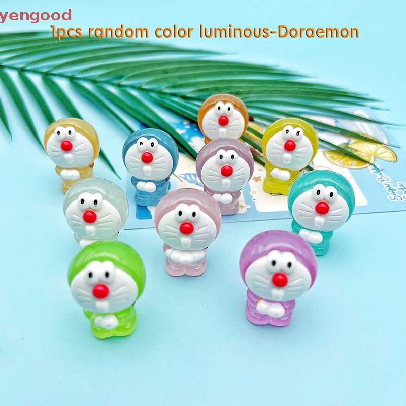 1 Đồ trang trí Nhân Vật Hoạt Hình Mini Bằng Nhựa Resin Phát Sáng Trang Trí Tiểu Cảnh DIY