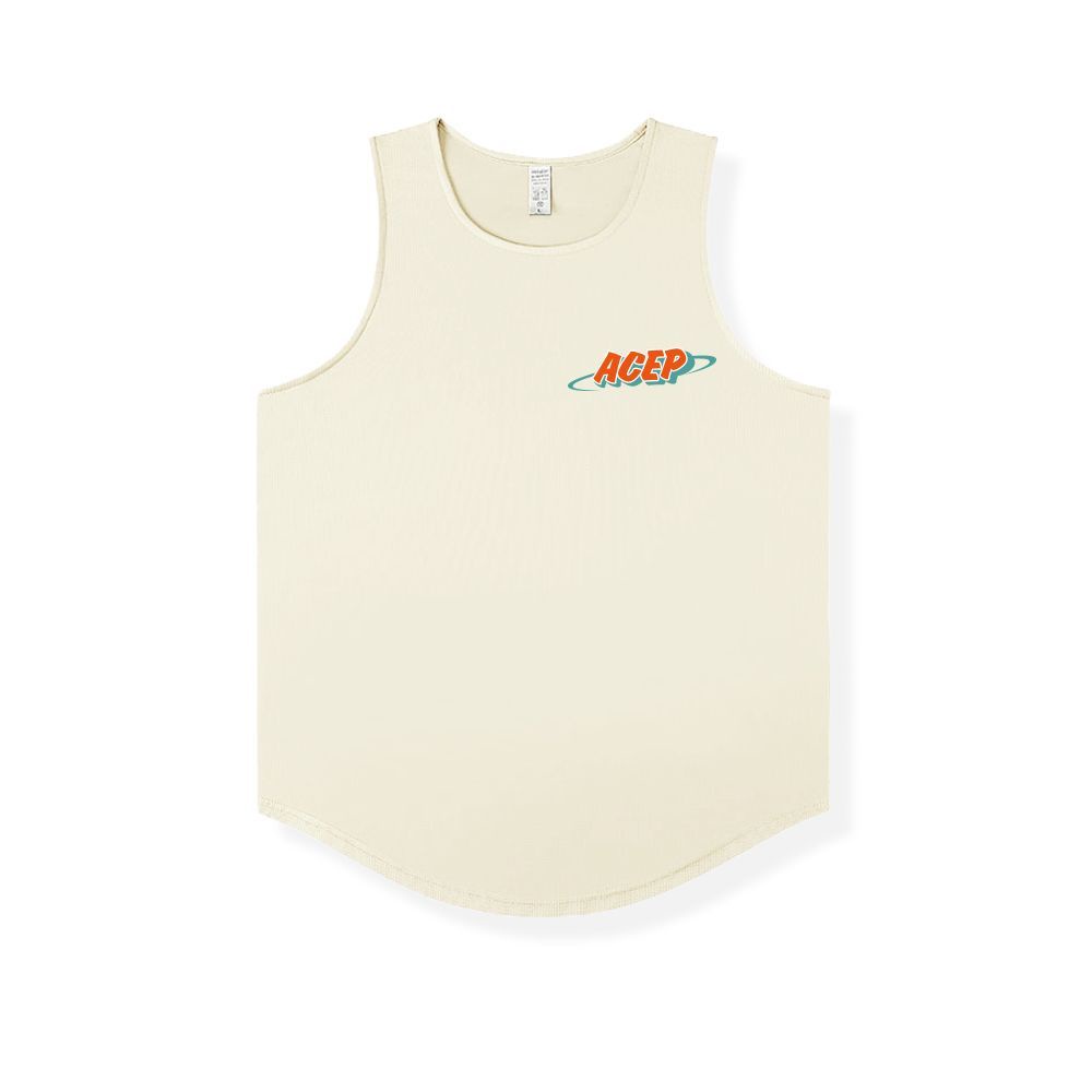 Áo Ba Lỗ Thể Thao Dáng Rộng Thoáng Khí Thấm Hút Mồ Hôi Nhanh Khô Phong Cách Đường Phố Mỹ Cho Nam