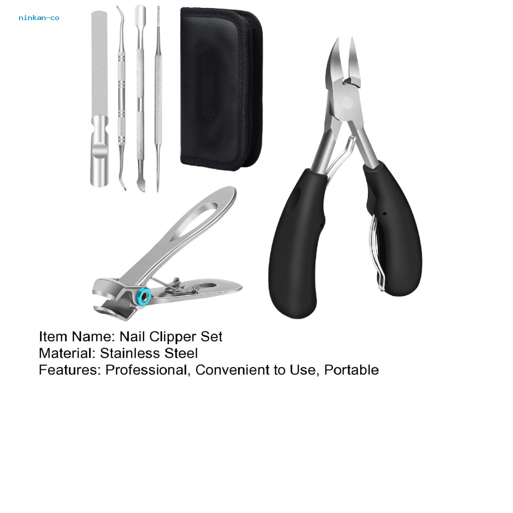 Bộ 6 Dụng Cụ Cắt Móng Chân Bằng Thép Không Gỉ Dày Dặn Tiết Kiệm Sức Lao Động Cho Người Lớn