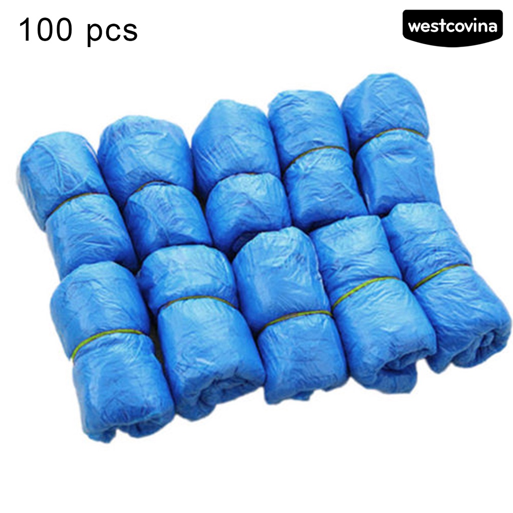 [COD]☁Set 100 Túi Bọc Giày Bằng Nhựa Chống Trượt Dùng Một Lần Bảo Vệ Cho Khách Sạn