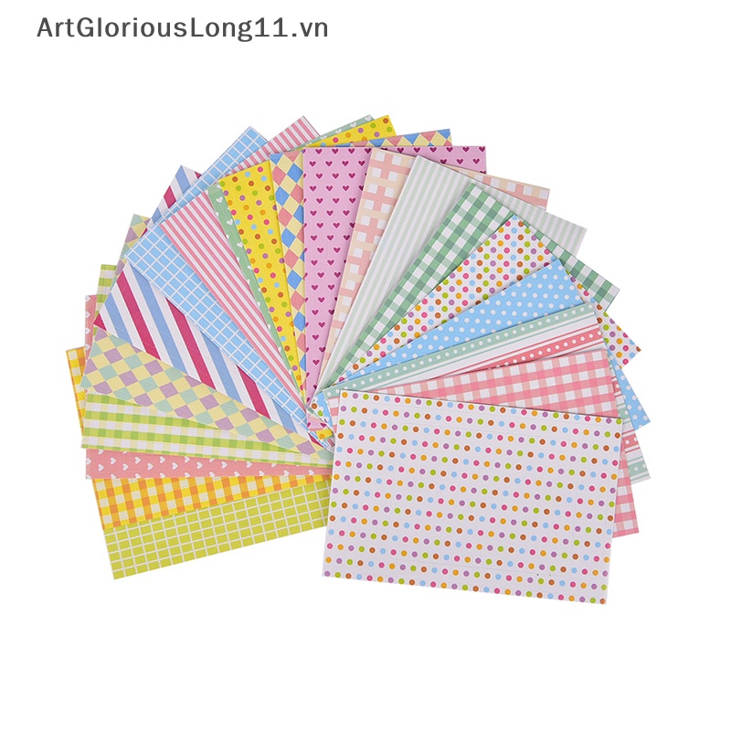 Set 20 Cuộn Băng Keo Giấy In Họa Tiết Dễ Thương Dùng Trang Trí Sổ Tay / Nhật Ký