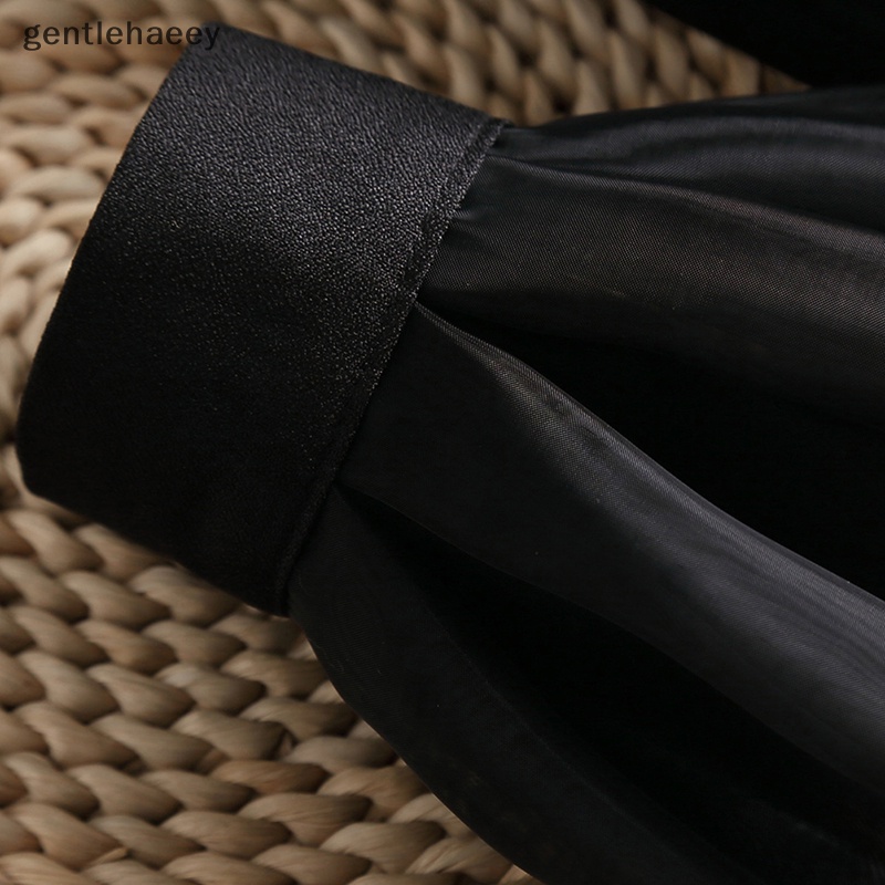 Gent 1 Cặp Găng Tay Phối Ren Xếp Ly Màu Trơn Có Thể Tháo Rời Cho Nữ