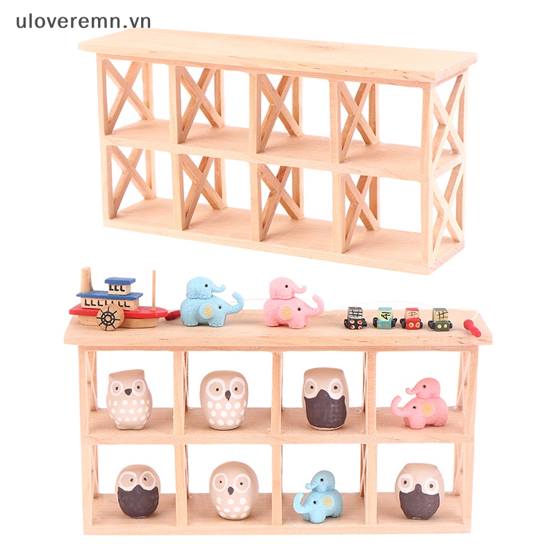 1 Bộ Giá Đỡ Trưng Bày Mô Hình Chim Cú / Voi / Chim Cú Trang Trí Nội Thất Nhà Búp Bê 1: 12
