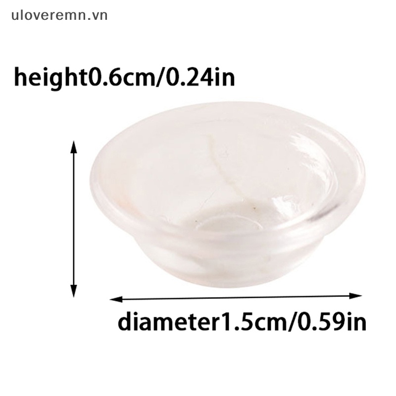 Mô Hình Chén Dĩa Trong Suốt Trang Trí Nhà Búp Bê Tỉ Lệ 1: 12