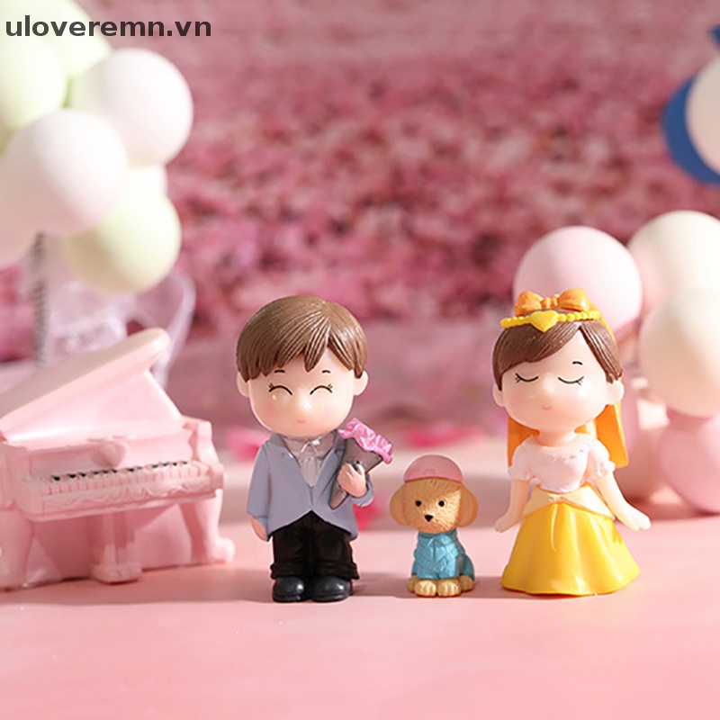 Mô Hình Cặp Đôi Búp Bê Tình Nhân Trang Trí Vườn Cây