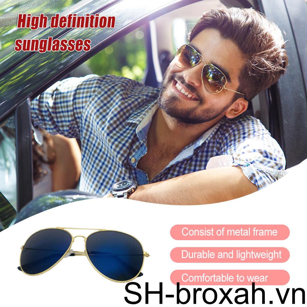 Kính Mát Gọng Kim Loại Thiết Kế Độc Đáo Thời Trang Cho Nam