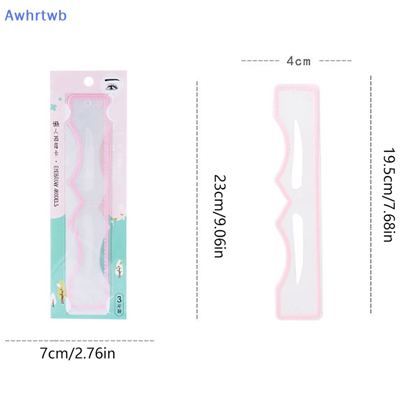 Set 3 Khuôn Hỗ Trợ Vẽ Lông Mày Tiện Dụng Chất Lượng Cao Mới