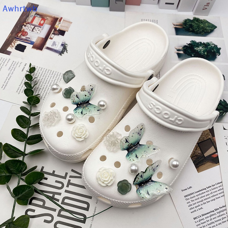 Phụ Kiện Trang Trí Xăng đan DIY Hình Hoa Bướm Xinh Xắn Mới