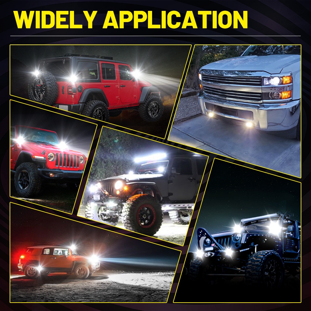 2.5 inch  LED Spotlight  việc ánh sáng 12V tự động ánh sáng đèn sương mù off road 4x4 LED máy kéo cho xe tải ATV