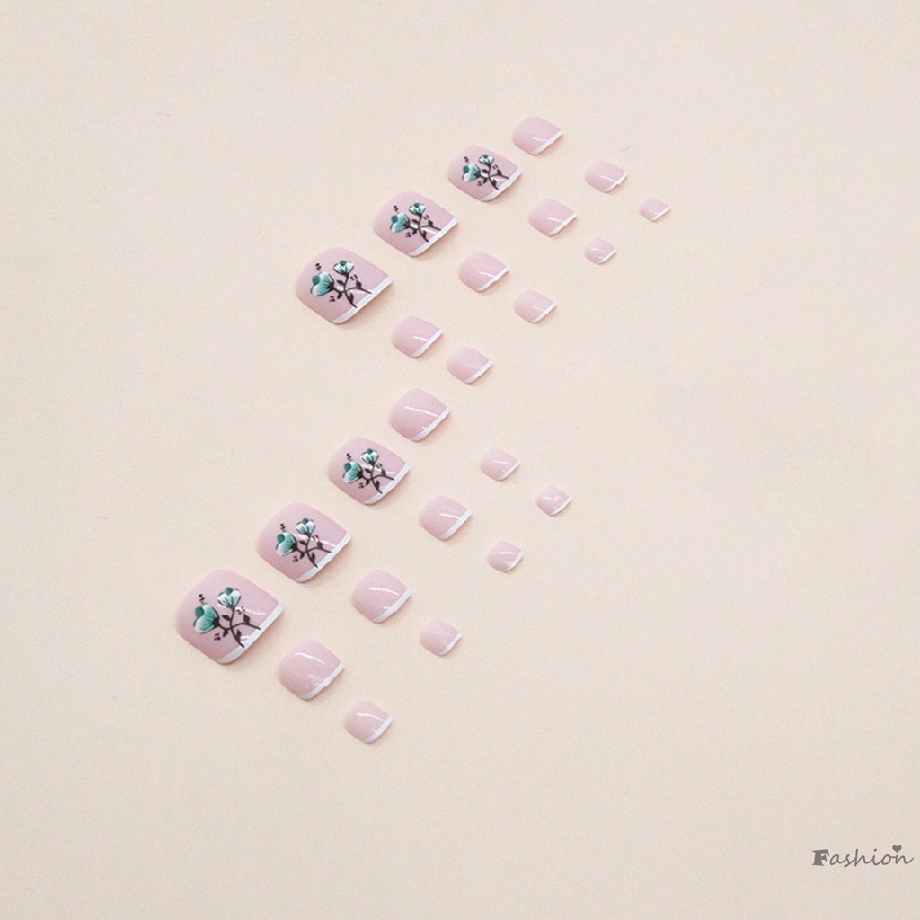 Móng Chân Giả Dạng Nhấn Chống Nhòe Phong Cách Pháp