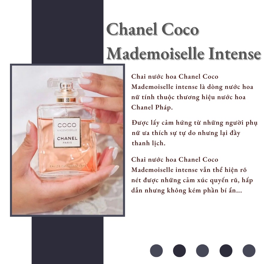 Nước hoa nữ Coco Chanel Mademoiselle Paris Intense chiết 10ml chính hãng - Delimaperfume