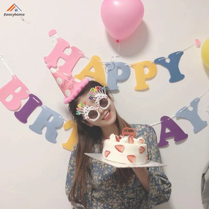 Băng Rôn Chữ Happy Birthday Trang Trí Tiệc Sinh Nhật