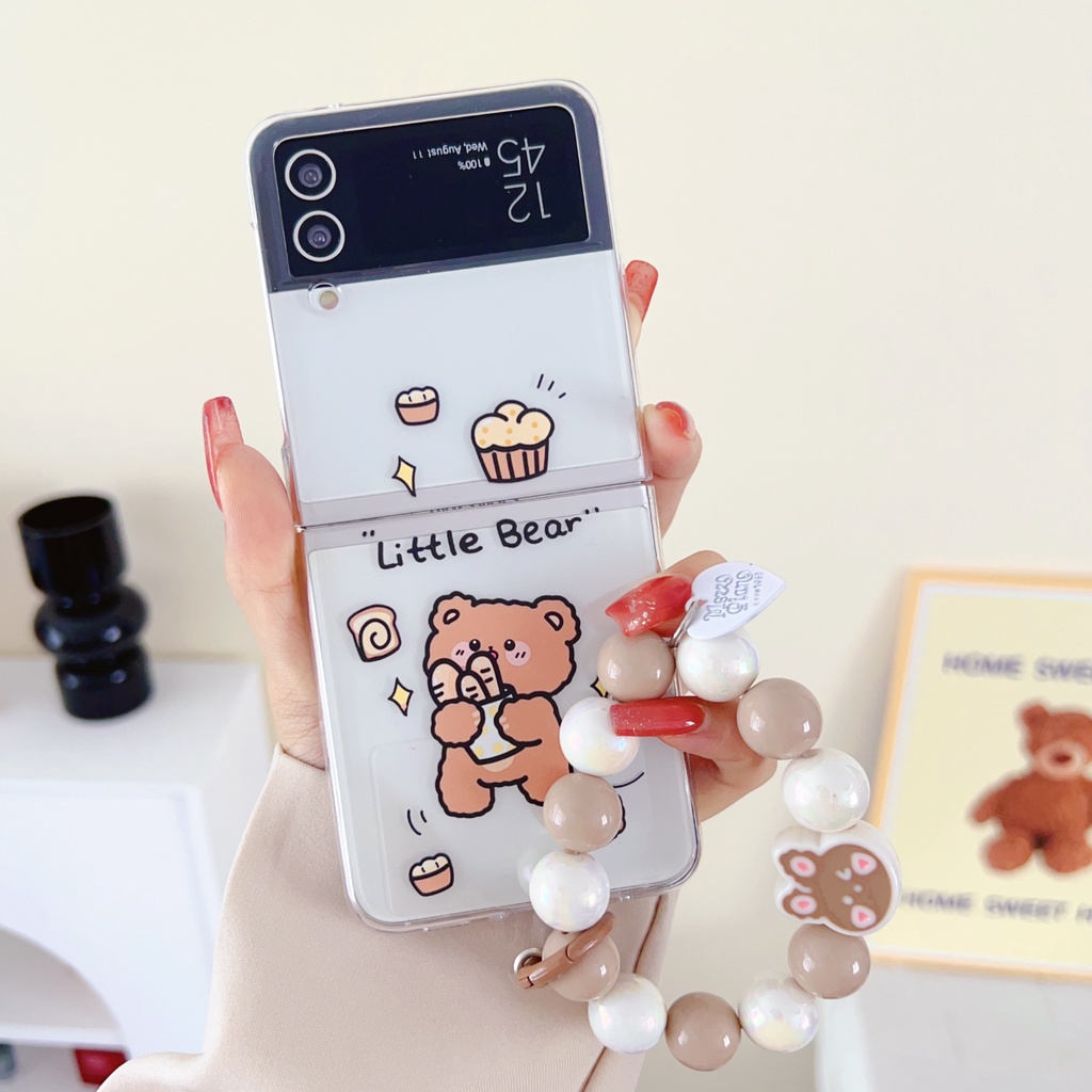 Ốp Điện Thoại Silicon Trong Suốt Họa Tiết Hoạt Hình Cho Samsung Galaxy Z Flip 4 Z Flip 3 Samsung Z Flip4 Z Flip3