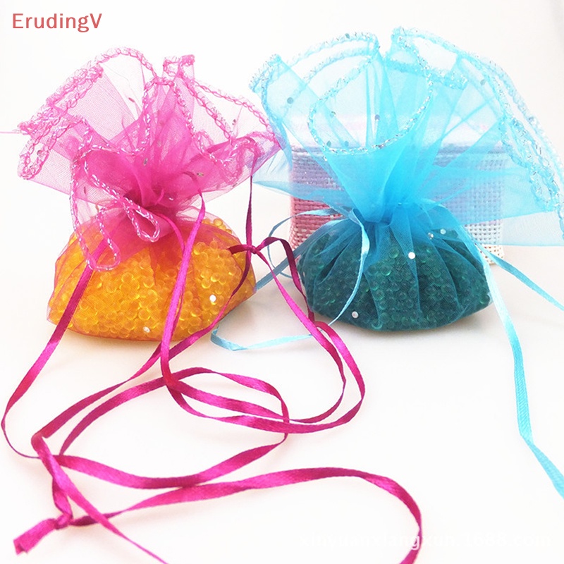 Set 10 Túi Dây Rút Hình Tròn Nhỏ 25cm Đựng Trang Sức / Kẹo / Quà Giáng Sinh / Tiệc Cưới