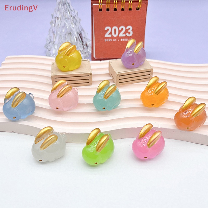 [ErudingV] 1 Tượng Thỏ Dạ Quang Trang Trí Nội Thất [Mới]