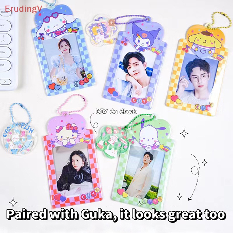 Bộ Album Đựng Thẻ Id / Móc Khóa / Thẻ Ngân Hàng Hình Thỏ Kuromi Cinnamoroll Melody Dễ Thương