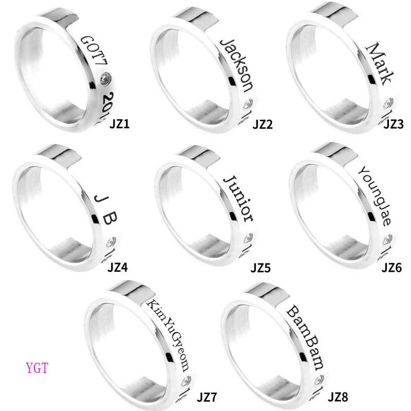 Nhẫn Thép Không Gỉ YGT JACKSON WANG KPOP GOT7 BamBam Youngjom
