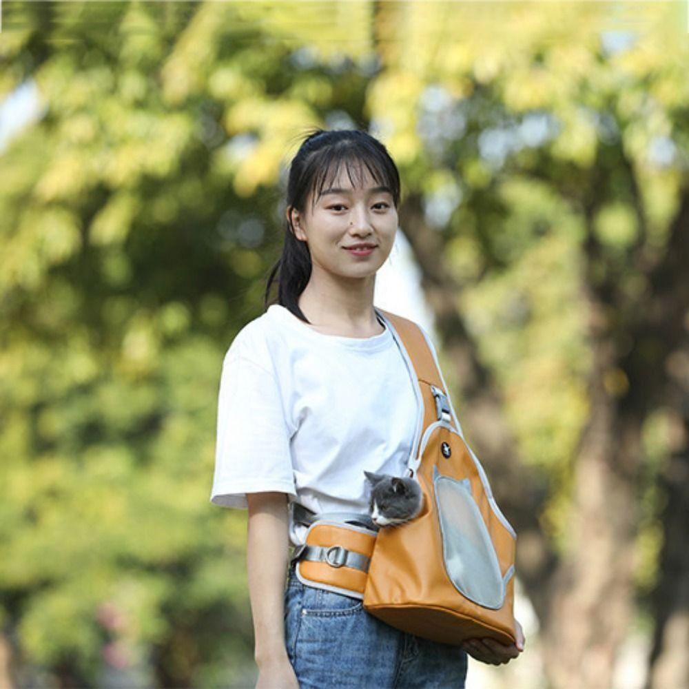 Túi Địu Thỏ / Mèo Cưng Bằng Vải PU Thoáng Khí Chống Mài Mòn Mẫu 2023