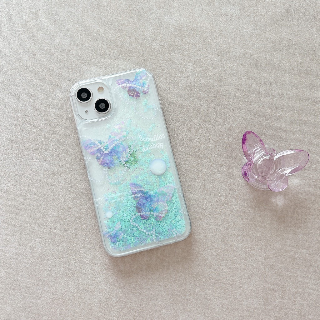 Ốp Điện Thoại TPU Mềm Chống Sốc Họa Tiết Cát Chảy Cho IPhone 14 13 12 11 Pro Max