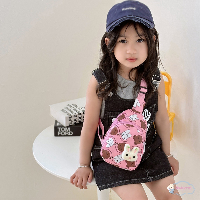 Túi Đeo Chéo Ngực Nhỏ Họa Tiết Hoạt Hình Tinh Tế Cho Bé Gái