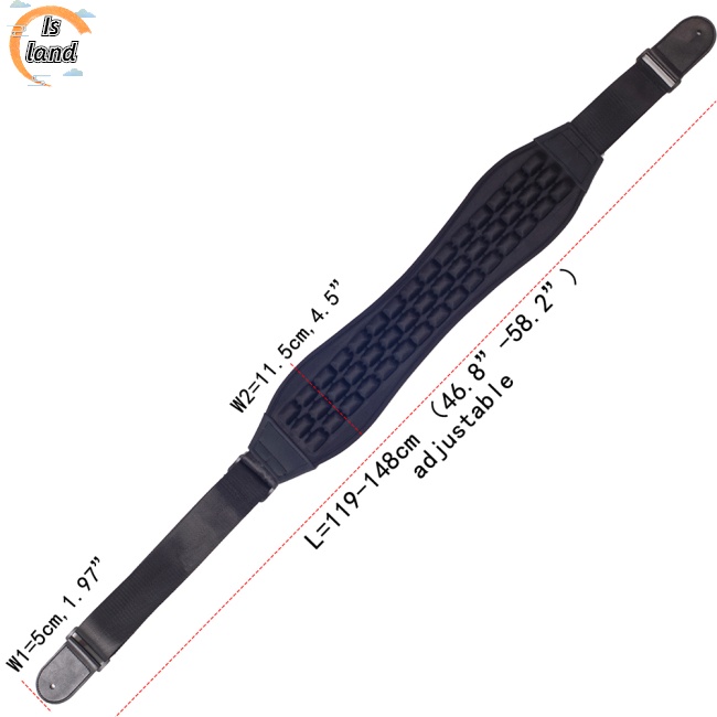 [IS] Dây Đai Đệm Khí Dày Dặn Bằng Da Hai Mặt Dùng Để Mát Xa Cho Đàn Guitar