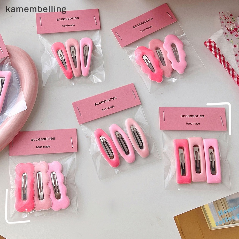 Set 3 Kẹp Tóc Màu Gradient Thời Trang Cho Nữ