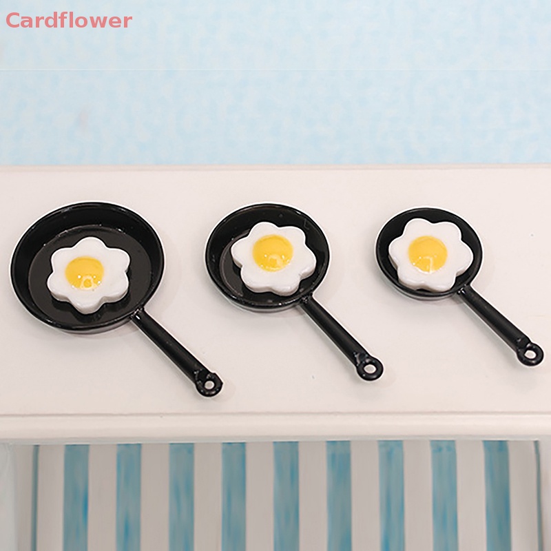 1 Bộ Chảo Chiên Trứng Mini Tỉ Lệ 1: 12 Cho Nhà Búp Bê Mới