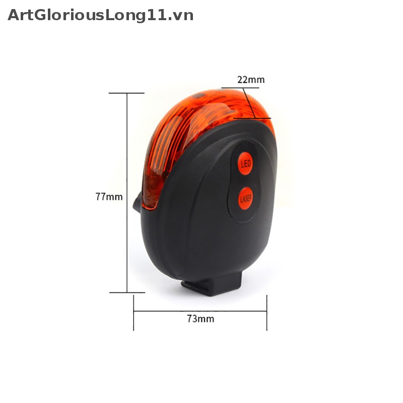 Đèn LED Cảnh Báo An Toàn Gắn Đuôi Xe Đạp Chống Nước