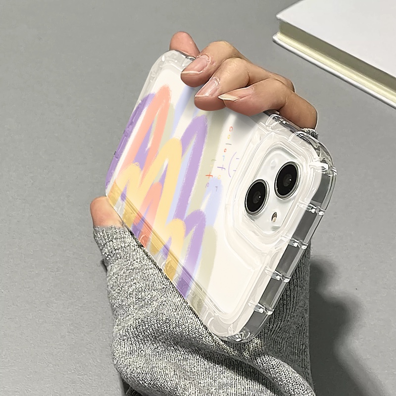 Ốp Điện Thoại TPU Dẻo Họa Tiết Graffiti Nhiều Màu Thời Trang Cho IPhone 14 13 11 12 Pro XS Max X XR 7 + 8 Plus