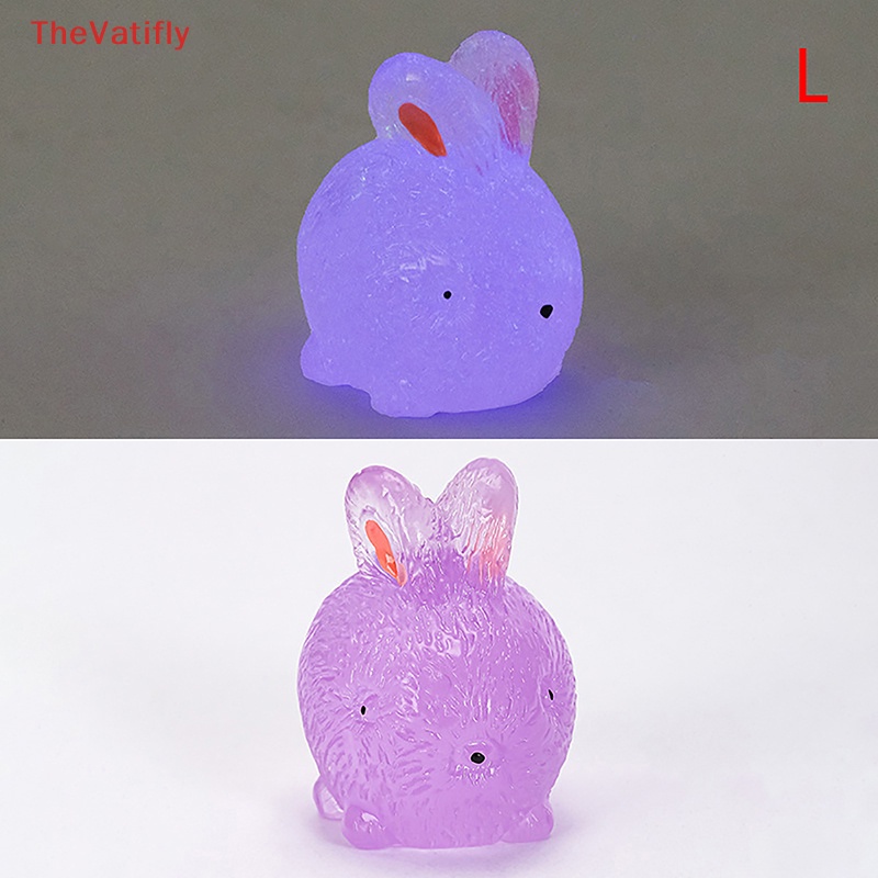 1 Mô Hình Thỏ Dạ Quang Dễ Thương Dùng Trang Trí Tiểu Cảnh