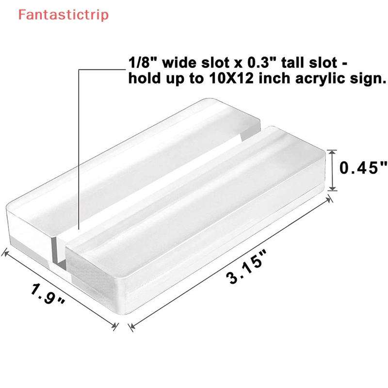 1 Giá Đỡ Trưng Bày Thẻ / Danh Thiếp Bằng Acrylic Trong Suốt Tiện Dụng Cho Văn Phòng / Menu Meeg
