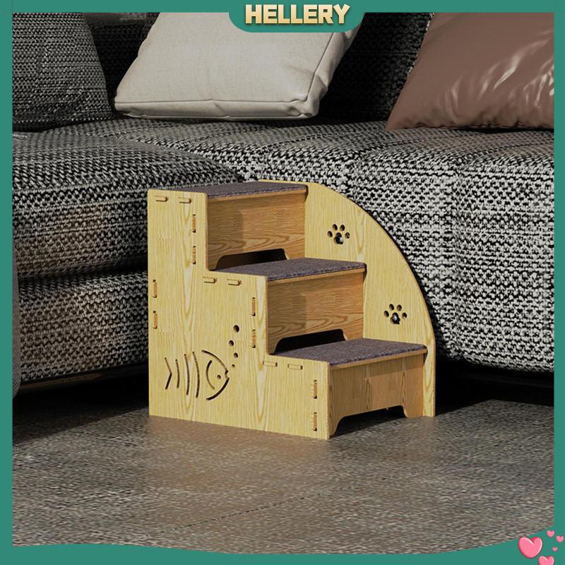 Bậc Thang Leo Bằng Gỗ Chống Trượt Cho Thú Cưng