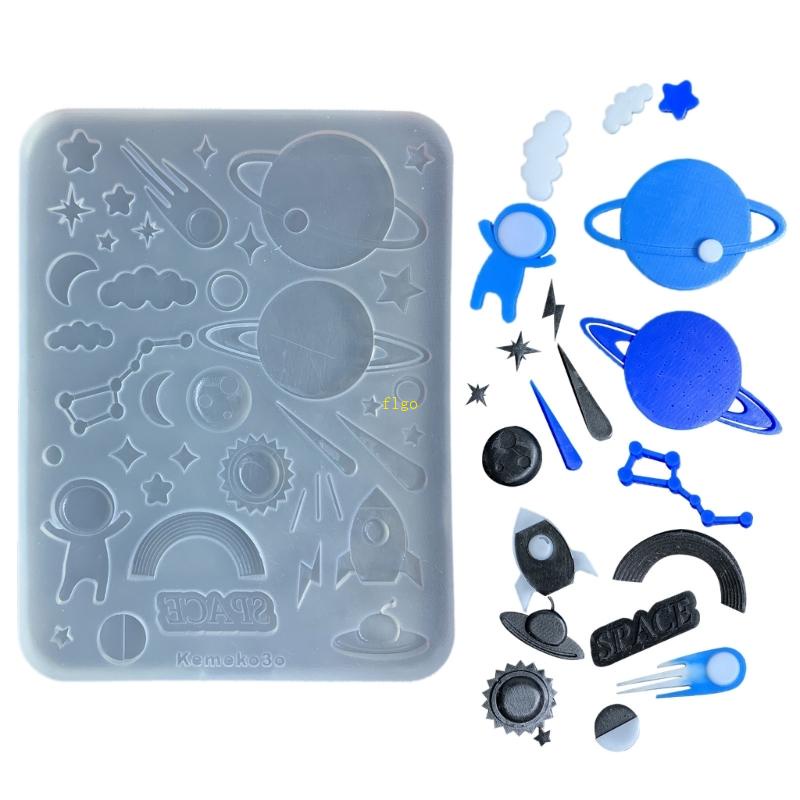 Khuôn Silicone Làm Trang Sức / Trang Trí Móng Tay Hình Hành Tinh Ngôi Sao Hành Tinh Mini