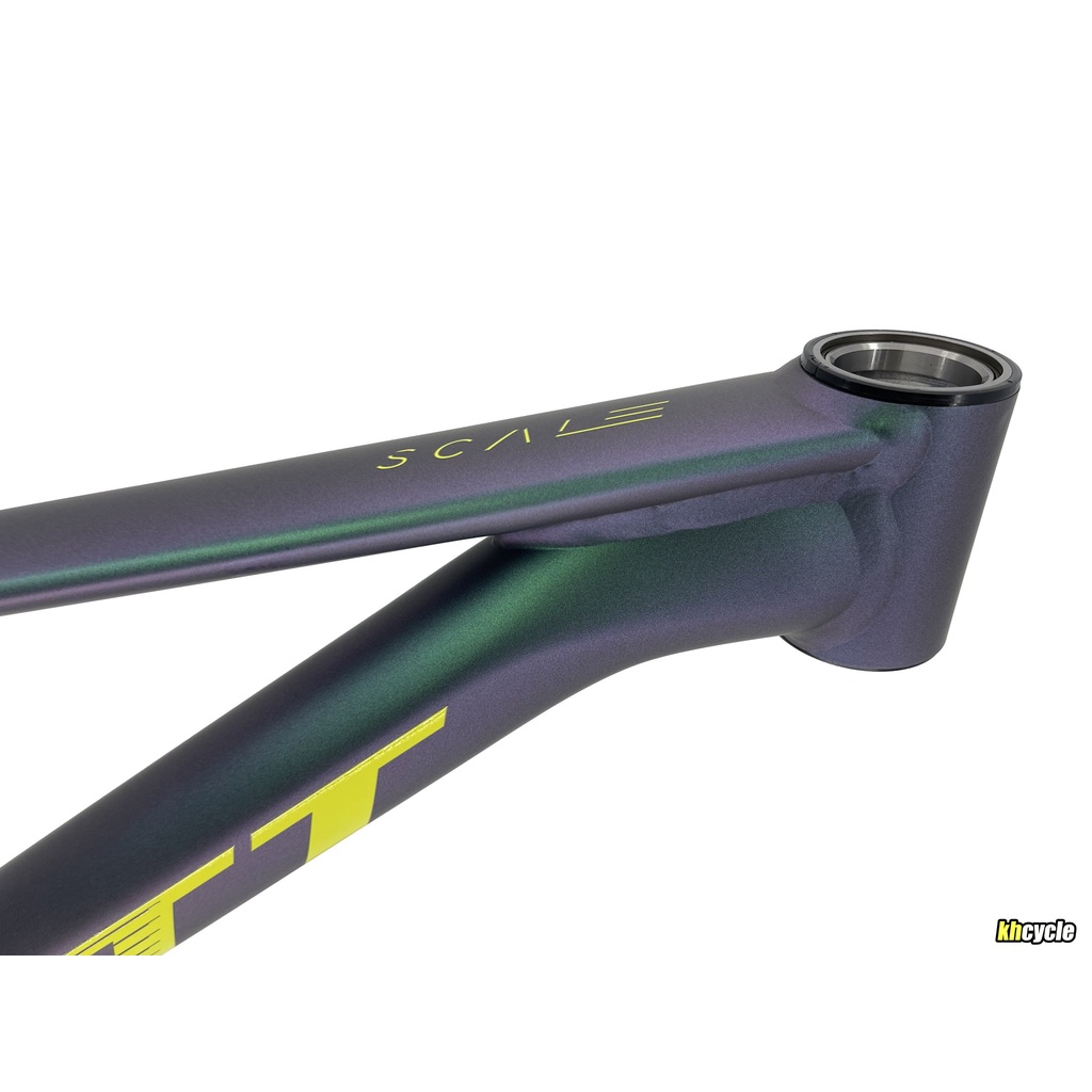 Khung sườn xe đạp Scott Scale 950 model 2023 màu Xanh đổi màu/ tem vàng