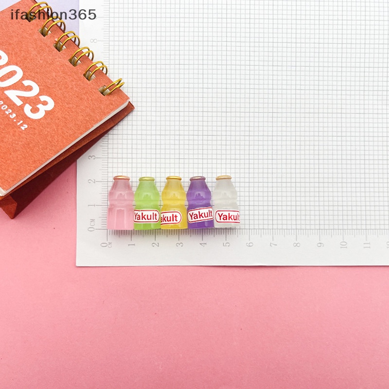 Set 2 Bình Nước Mini Bằng Nhựa Resin Màu Dạ Quang Gắn Bảng Điều Khiển Xe Hơi Đồ Chơi Ifashion ifashion365