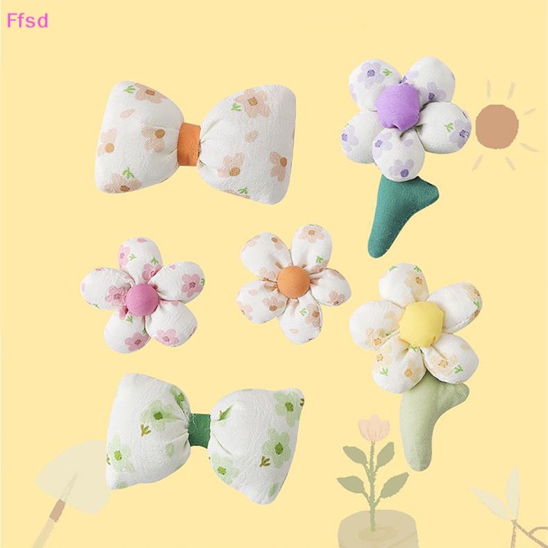 {Ffsd} Ghim Cài Áo Cardigan Trang Trí Túi Xách Hình Hoa Tulip Thắt Nơ Cá Tính Dễ Thương