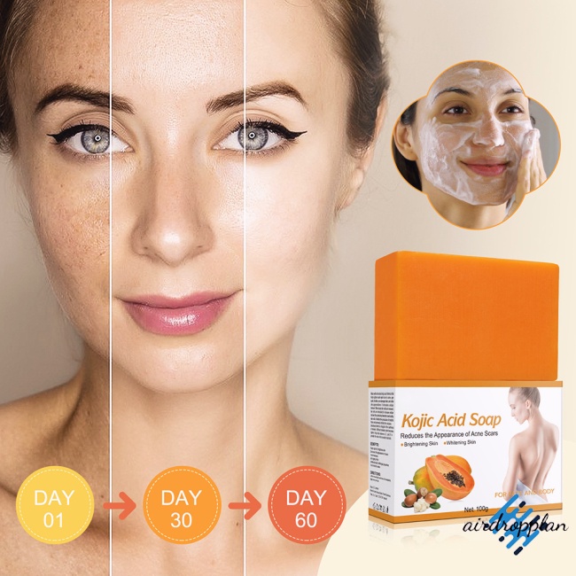 Xà Phòng Đu Đủ Kojic Acid Handmade Làm Trắng Làm Sạch Sâu Cho Da