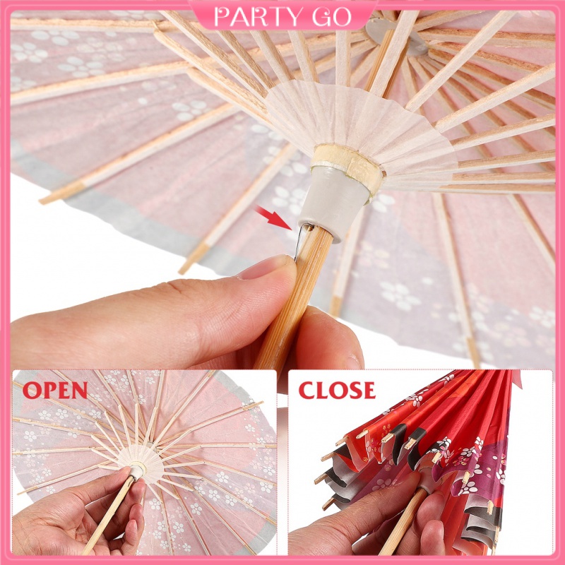 Bộ 2 Dù Giấy Màu Sắc Dùng Làm Đạo Cụ Chụp Ảnh Phong Cách Trung Hoa