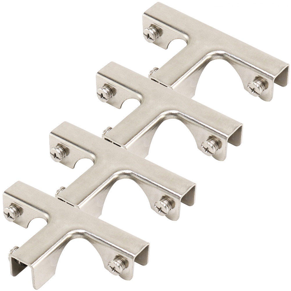 Set 4 Kẹp Kính Bằng Thép Không Gỉ 9X5.1CM