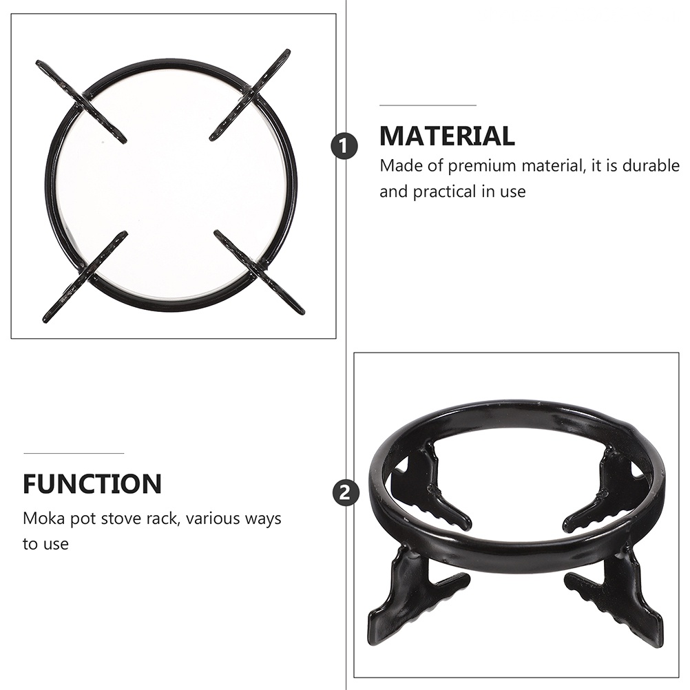 Set 2 Giá Đỡ Nồi Bằng Sắt Kích Thước 12X12X3.5cm Tiện Dụng