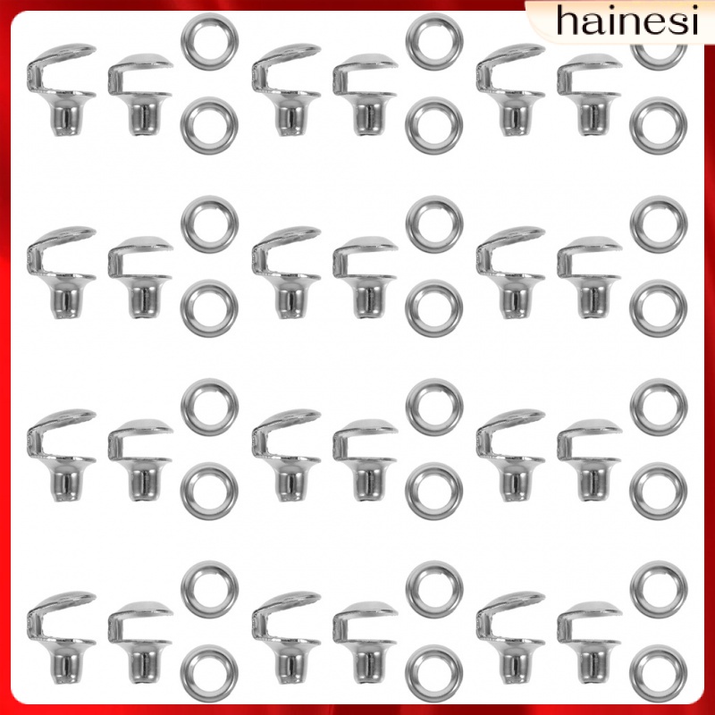 Set 20 Móc Khóa Cố Định Dây Giày / Túi Xách Bằng Đồng Thau Co Giãn DIY